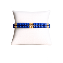 Load image into Gallery viewer, Serenity Pattern 4mm Beaded Bracelet - Periwinkle
