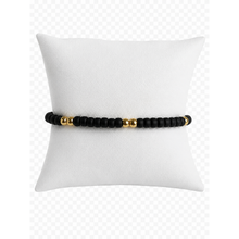 Load image into Gallery viewer, Serenity Pattern 4mm Beaded Bracelet - Black
