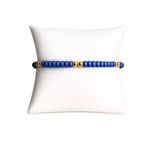 Load image into Gallery viewer, Serenity Pattern 4mm Beaded Bracelet - Periwinkle
