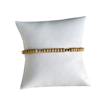 Load image into Gallery viewer, Serenity Pattern 4mm Beaded Bracelet- Tan
