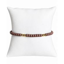 Load image into Gallery viewer, Serenity Pattern 4mm Beaded Bracelet - Lt. Mauve

